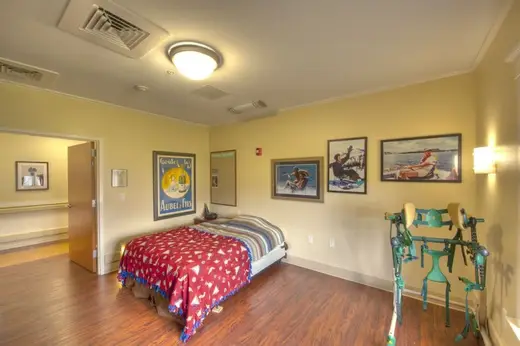 Amenities at Galveston sober living home — swimming pool