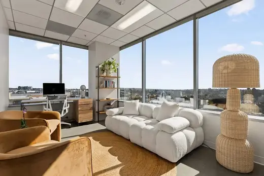Bright, calming therapy room in 